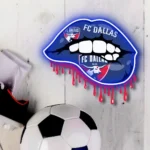 Fc Dallas Neon Sign Dripping Lips 1