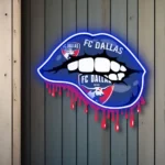 Fc Dallas Neon Sign Dripping Lips 1