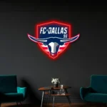 Fc Dallas Neon Sign Logo 1