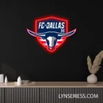 Fc Dallas Neon Sign Logo 1