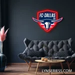 Fc Dallas Neon Sign Logo 1