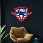 Fc Dallas Neon Sign Logo 1