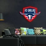 Fc Dallas Neon Sign Logo 1