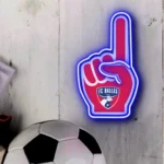 Fc Dallas Neon Sign Mls Foam Finger 1