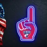Fc Dallas Neon Sign Mls Foam Finger 1