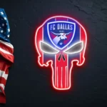 Fc Dallas Neon Sign The Punisher 1