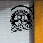 Ferrari Metal Sign Bespoke Logo Metal Hanging Sign Car Garage Decor 1