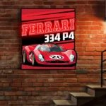Ferrari Neon Sign 334 P4 Poster 1