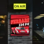 Ferrari Neon Sign 334 P4 Poster 1