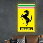Ferrari Neon Sign Logo 1