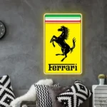 Ferrari Neon Sign Logo 1