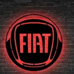 Fiat Metal Sign Logo Car 1