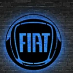Fiat Metal Sign Logo Car 1