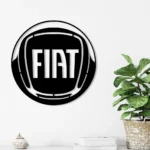 Fiat Metal Sign Logo Car 1