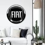 Fiat Metal Sign Logo Car 1