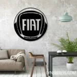 Fiat Metal Sign Logo Car 1