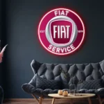 Fiat Neon Sign Super Car 1