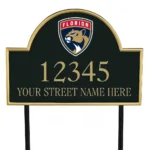 Florida Panthers Metal Sign Cat Head Emblem 1