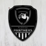 Florida Panthers Metal Sign Shield Shape 1