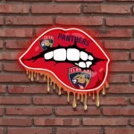 Florida Panthers Neon Sign Dripping Lips 1
