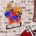 Florida Panthers Neon Sign Mascot Acrylic 1