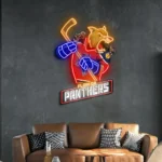 Florida Panthers Neon Sign Mascot Acrylic 1