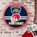 Florida Panthers Neon Sign Nhl Helmet Acrylic 1