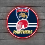 Florida Panthers Neon Sign Nhl Helmet Acrylic 1