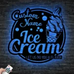 Food Coffee Metal Sign Artistic Ice Cream Lover 1