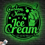 Food Coffee Metal Sign Artistic Ice Cream Lover 1