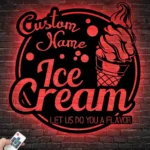 Food Coffee Metal Sign Artistic Ice Cream Lover 1