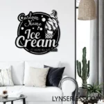 Food Coffee Metal Sign Artistic Ice Cream Lover 1