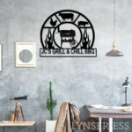 Food Coffee Metal Sign Backyard Bbq Tag 1