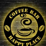 Food Coffee Metal Sign Cocktail And Latte Bar 1