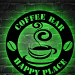 Food Coffee Metal Sign Cocktail And Latte Bar 1