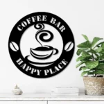 Food Coffee Metal Sign Cocktail And Latte Bar 1