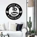 Food Coffee Metal Sign Cocktail And Latte Bar 1