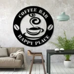 Food Coffee Metal Sign Cocktail And Latte Bar 1