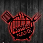 Food Coffee Metal Sign Custom Barbecue 1