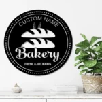 Food Coffee Metal Sign Custom Barkery Cake 1