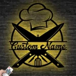 Food Coffee Metal Sign Custom Chef Hat 1
