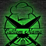 Food Coffee Metal Sign Custom Chef Hat 1