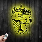 Food Coffee Metal Sign Custom Dairy Cow And Ice Cream 1