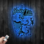 Food Coffee Metal Sign Custom Dairy Cow And Ice Cream 1