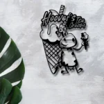 Food Coffee Metal Sign Custom Dairy Cow And Ice Cream 1