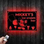 Food Coffee Metal Sign Custom Ice Cream Bar 1