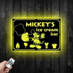 Food Coffee Metal Sign Custom Ice Cream Bar 1