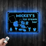 Food Coffee Metal Sign Custom Ice Cream Bar 1