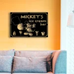 Food Coffee Metal Sign Custom Ice Cream Bar 1