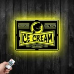 Food Coffee Metal Sign Custom Retro Ice Cream 1